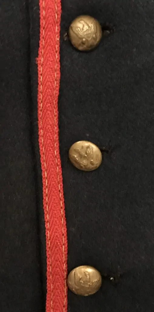 Union soldier jacket: Civil War artillery uniform