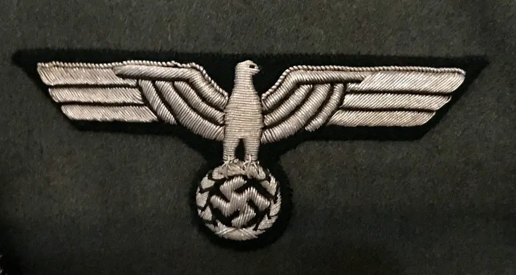 Close-up of the Pioneer M35 tunic, showing the detailed craftsmanship of the WWII German uniform