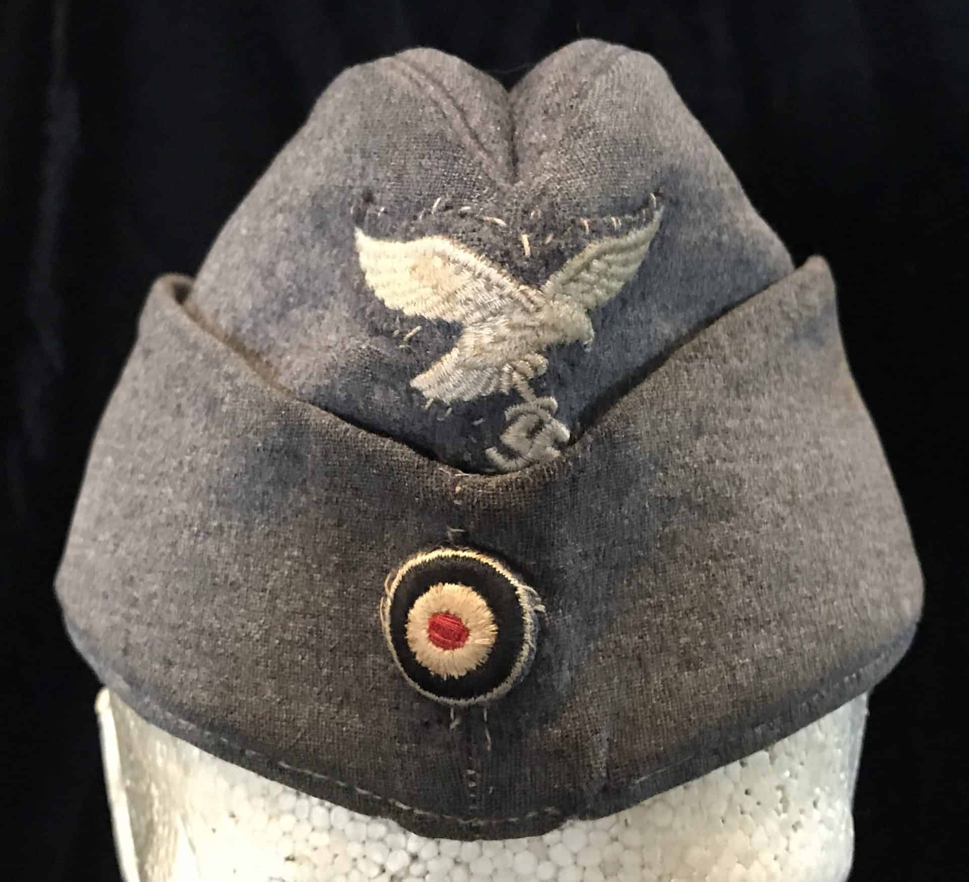 Original Wwii German Luftwaffe Air Force Overseas Cap Fliegermütze