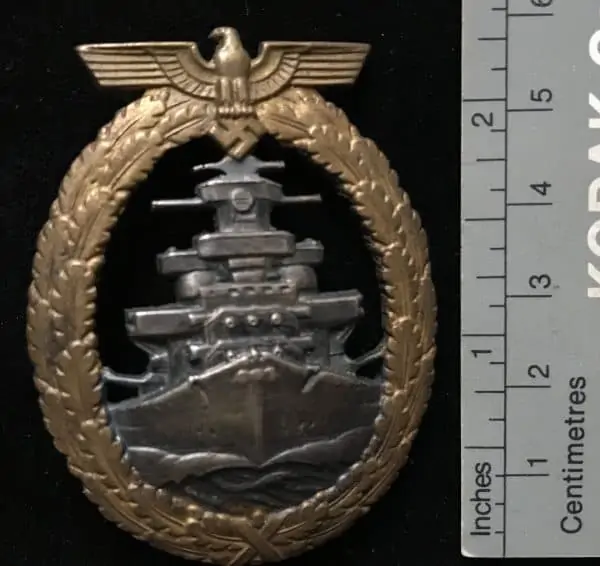 kriegsmarine high seas fleet badge