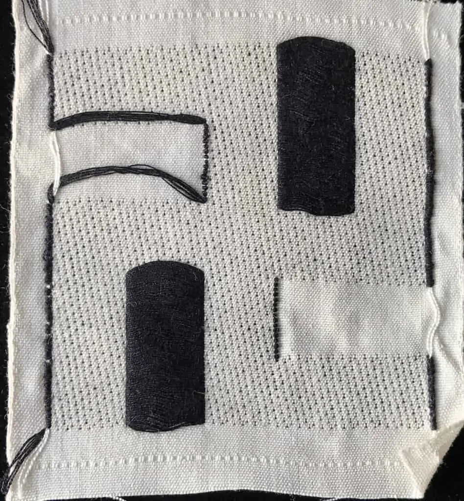 Close-up of the Hitler Youth armband swastika symbol, displayed at the Gettysburg Museum of History