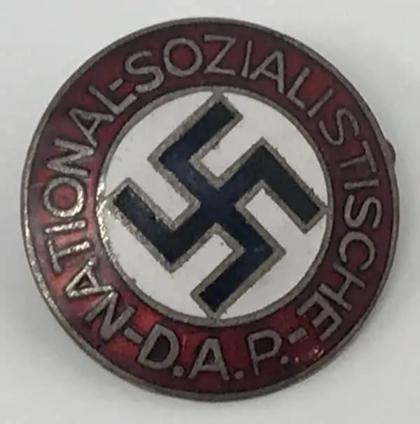 OUTSTANDING Original German NSDAP Nazi Party Enamel RZM Marked