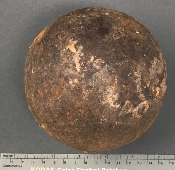 Original Outstanding Large 12lb. Civil War Cannon Ball Recovered From ...