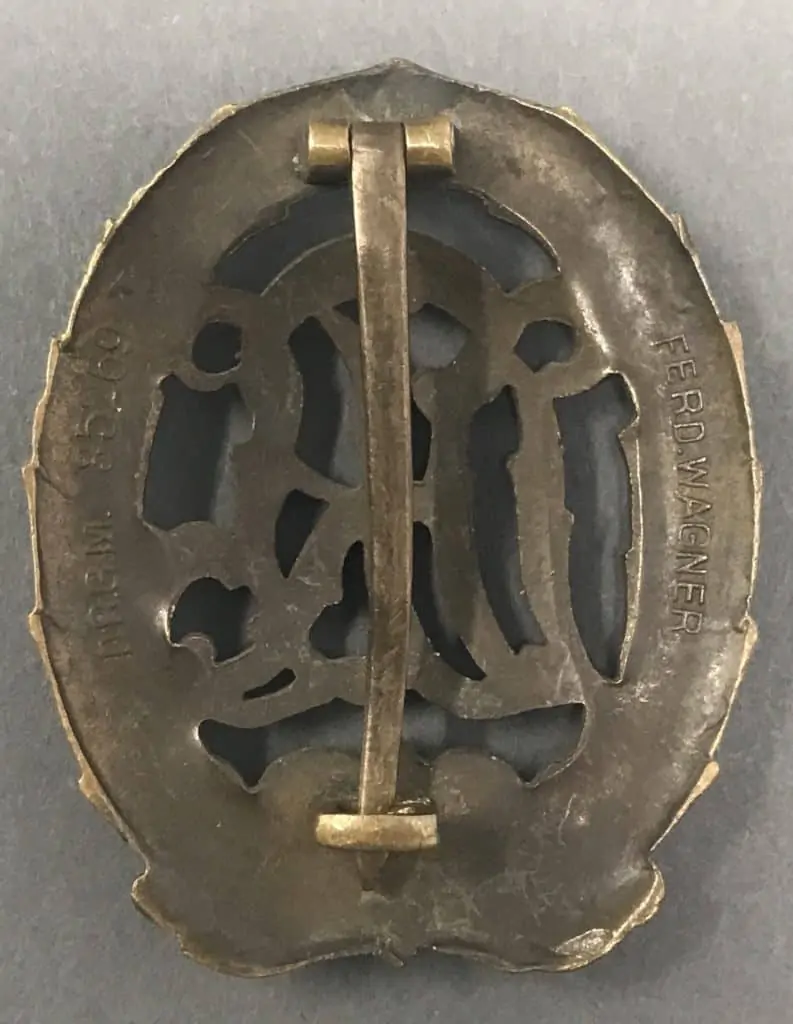 Rare 1937 WWII German Sports Badge - Certified Relic