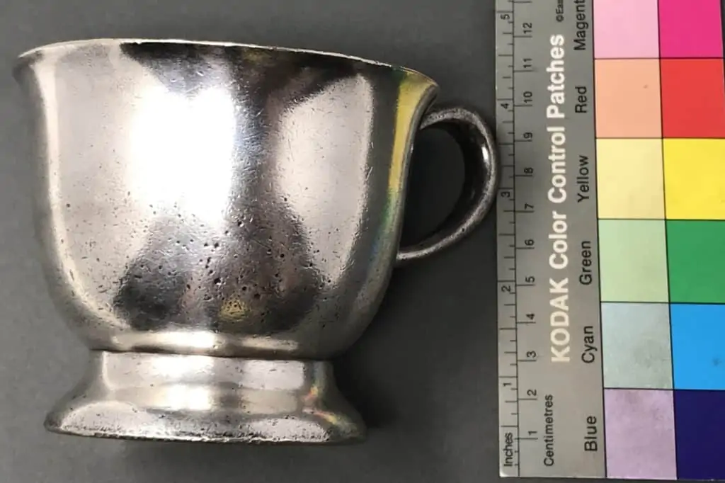 Silver creamer with NSDAP Nazi Party emblem, marked Hotelbetriebsges