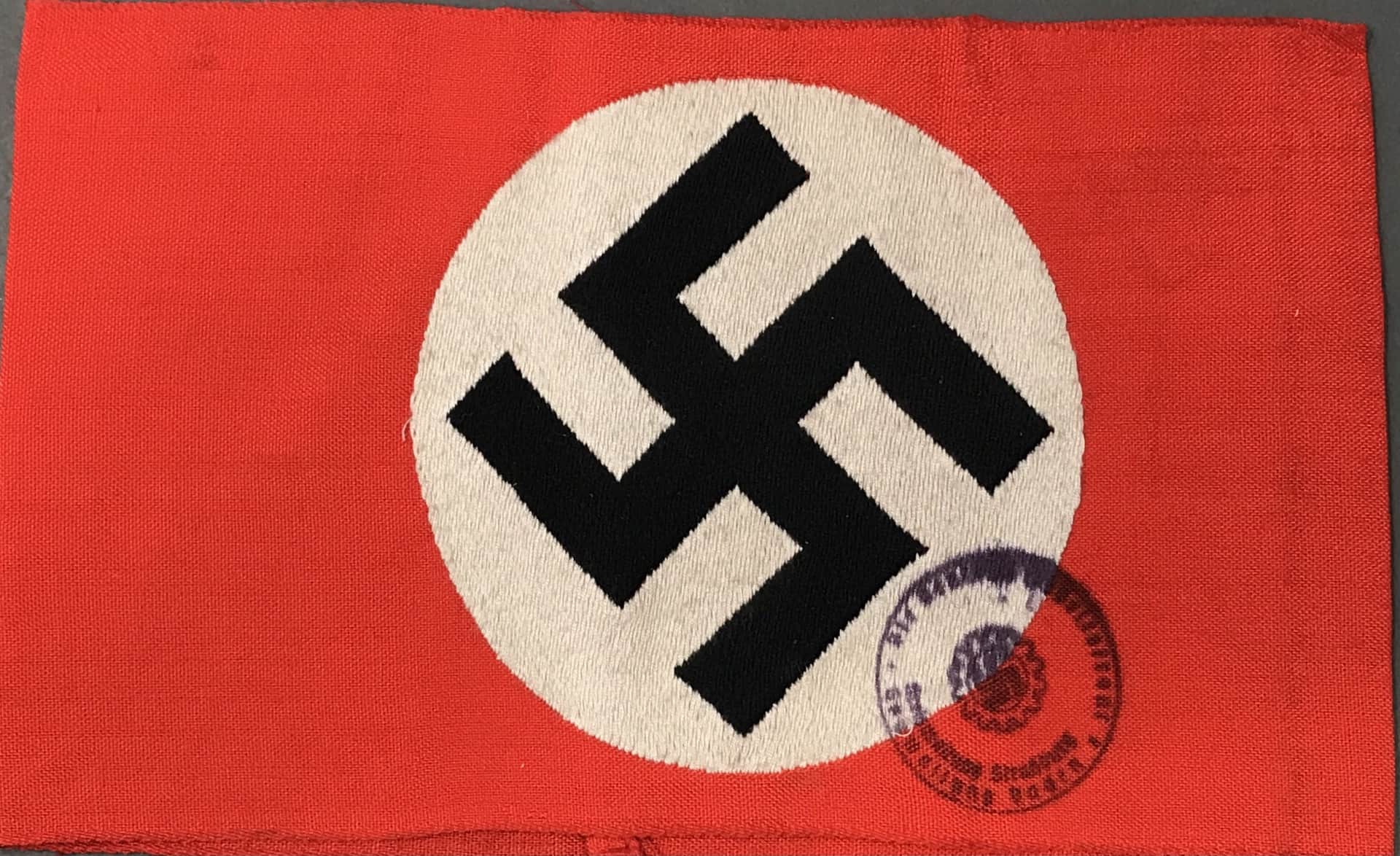 OUTSTANDING (ALMOST MINT) Original WWII Nazi German Armband Bevo ...