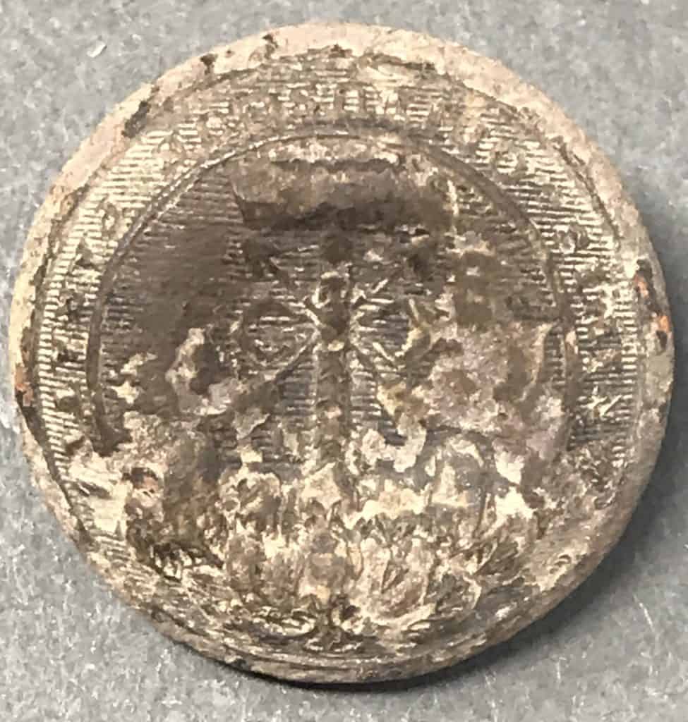 Original Confederate South Carolina Button Recovered At Spotsylvania ...