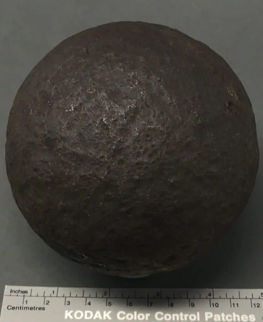 Civil War 12lb cannonball recovered from the Cold Harbor battlefield