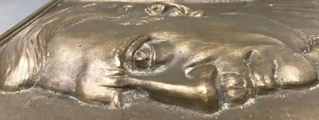 Rare WWII Hitler Bronze Relief: Certified Authentic Memorabilia