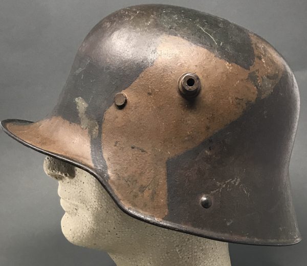 Original WWI German CAMOUFLAGE HELMET (Stahlhelm M16) Certified By The ...