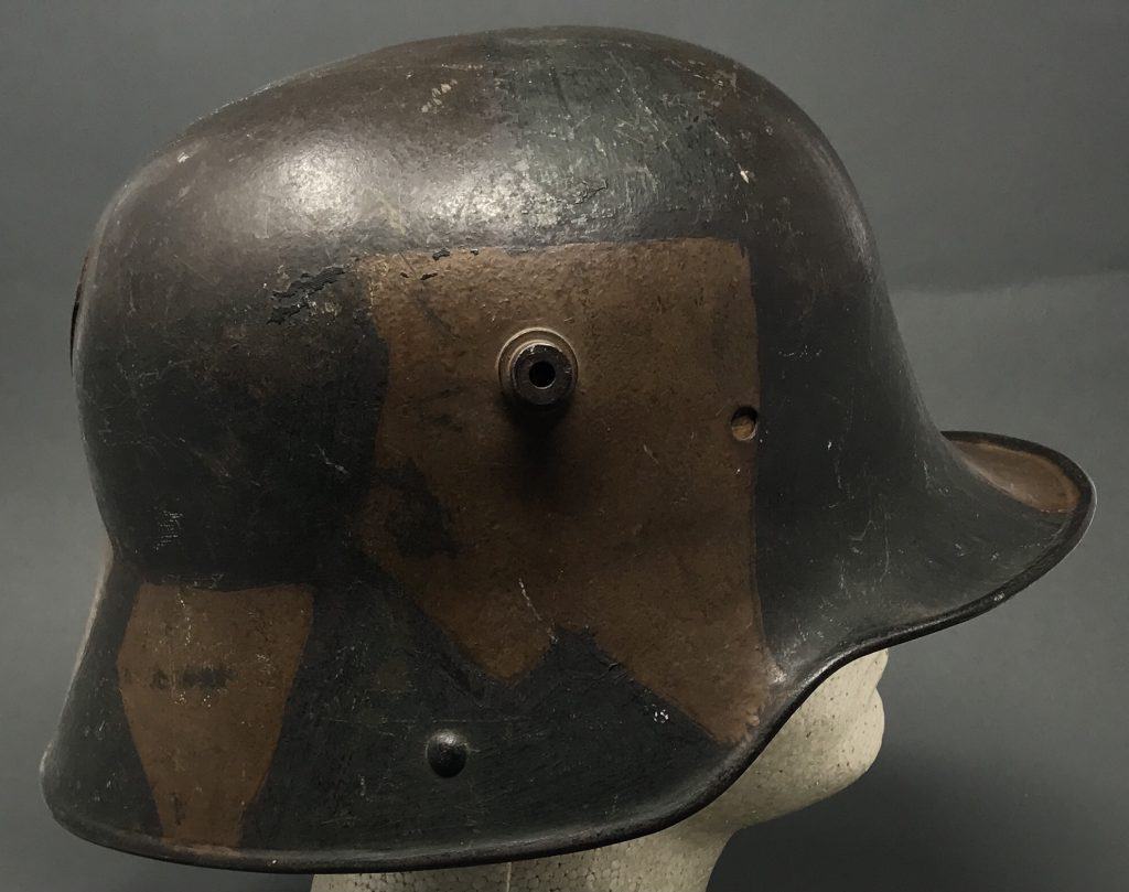 Original WWI German CAMOUFLAGE HELMET (Stahlhelm M16) Certified By The ...