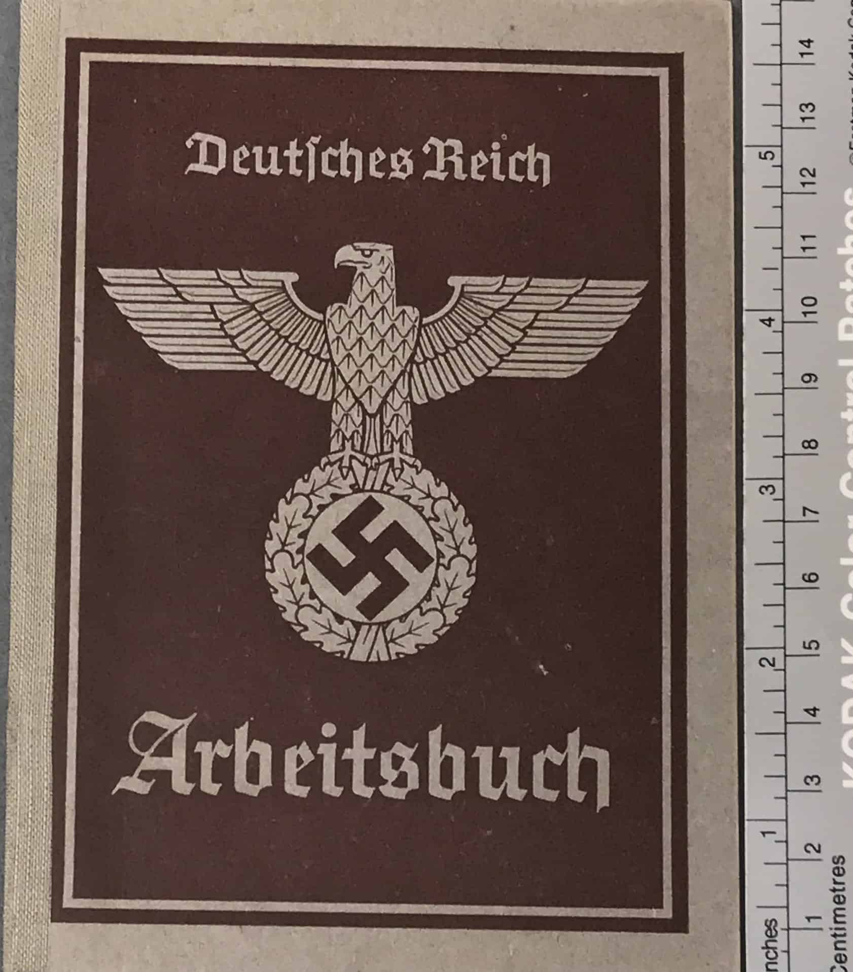 NSDAP Arbeitsbuch Insights at Gettysburg Museum of History