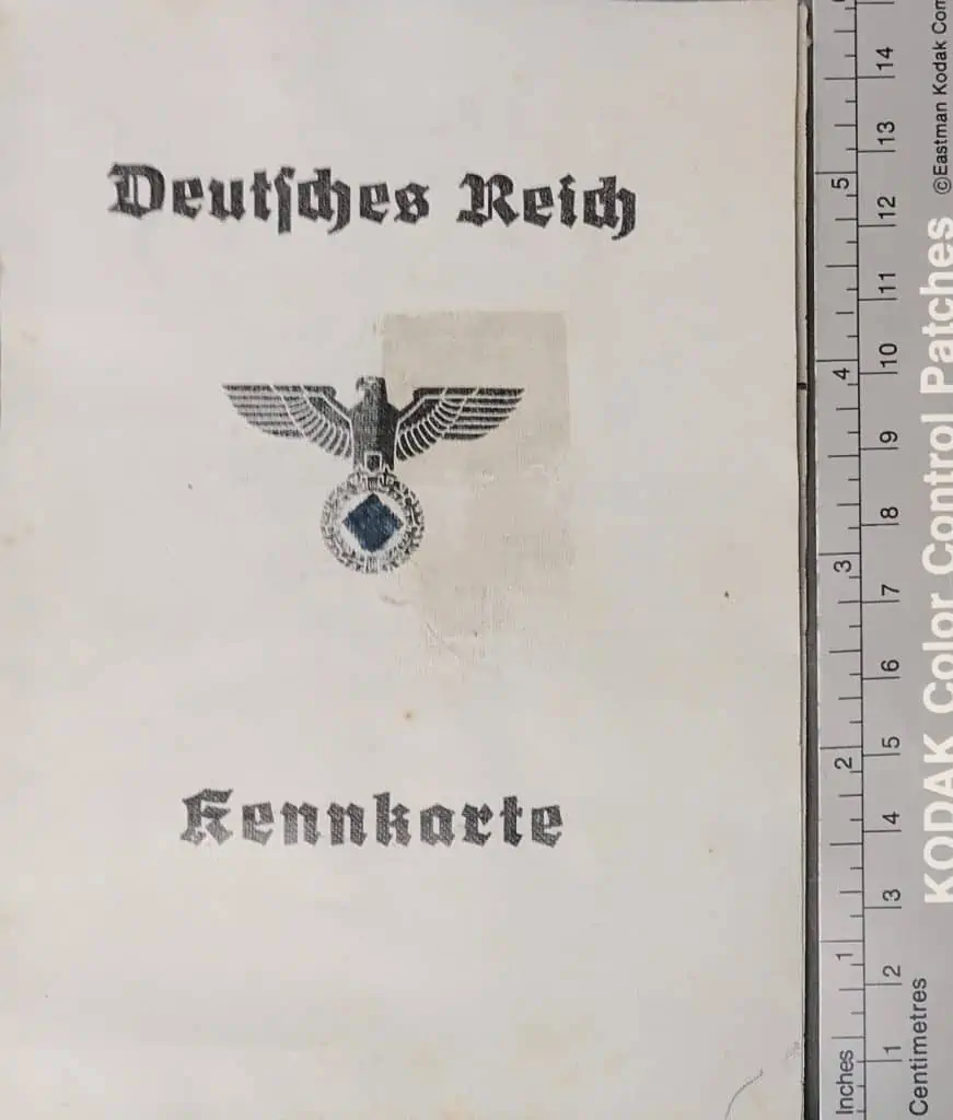 PAPERS PLEASE! A WWII Era NSDAP (NAZI) FEMALE Identity Document ...