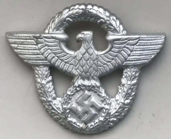 SS Eagle Hat Badge Gold (First type) - War Militaria