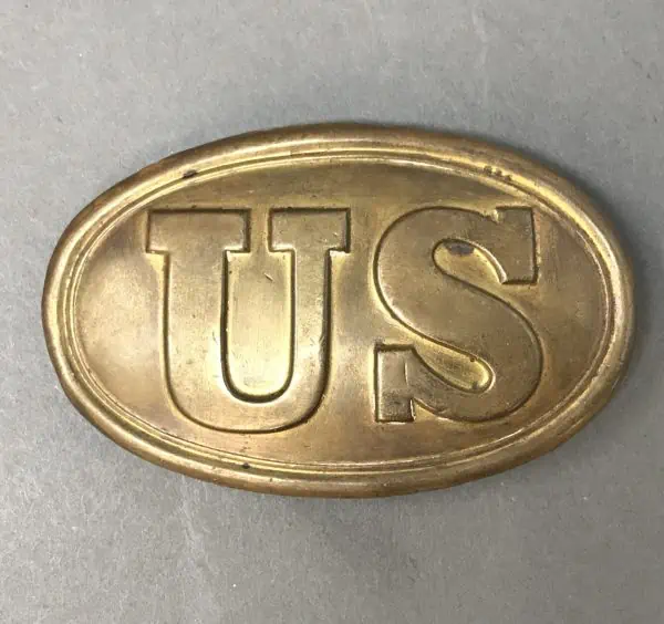 Original Civil War U.S. Belt Plate and Belt