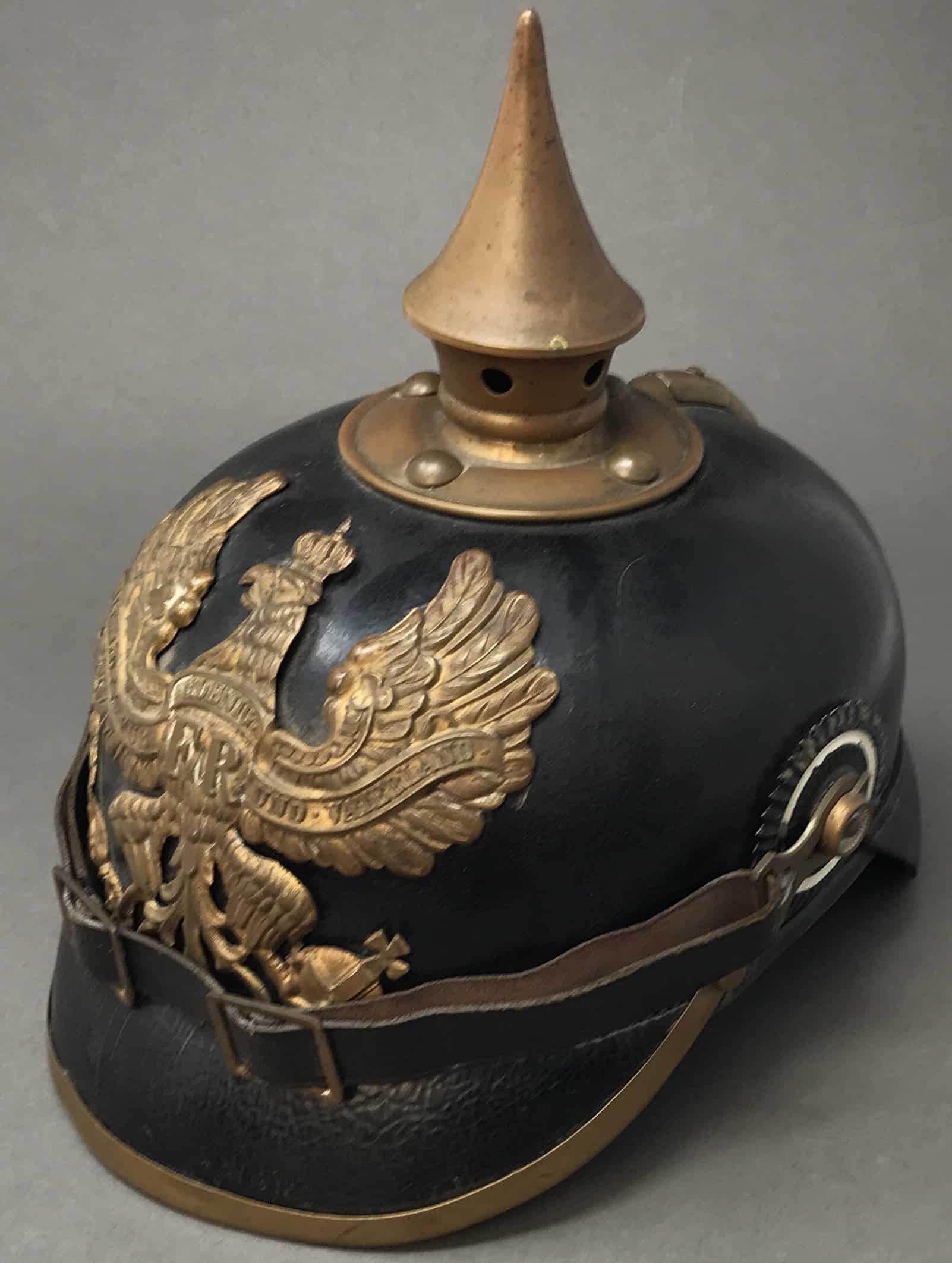 Sold at Auction: GERMAN WWI-ERA SPIKE PICKELHAUBE HELMET