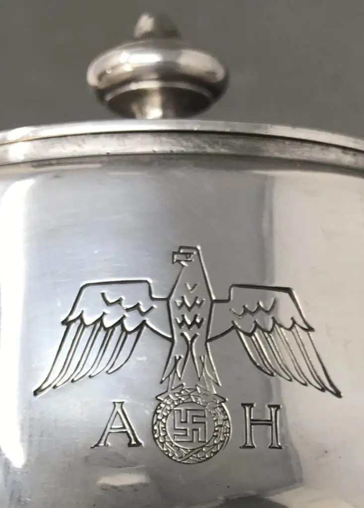 Adolf Hitler's Personal Formal Pattern Silver Tea Pot By Wellner Recovered  By A U.S. Veteran Certified By The Gettysburg Museum Of History