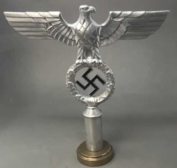 Rare Nazi Party Vehicle Flagpole Eagle