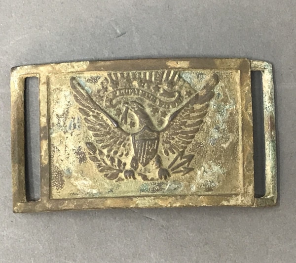 NCO and Eagle Officer's Sword Belt Buckles, Union Spurs