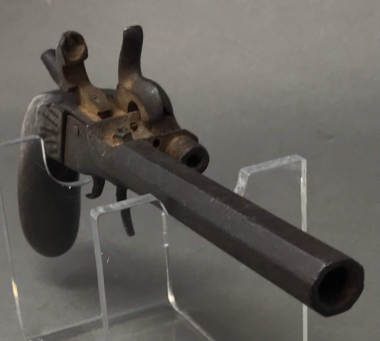 Explore Civil War Cap and Ball Hand Cannon - Antique Pistol