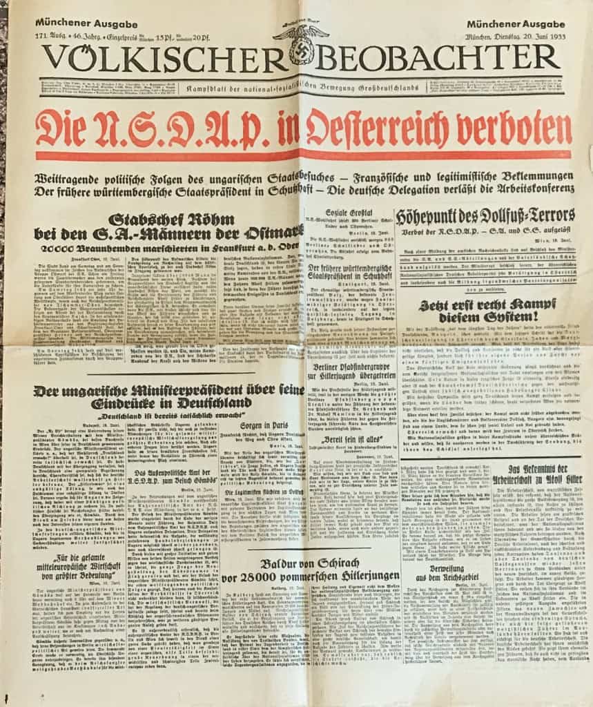 Discover Rare Nazi NSDAP Newspaper at Gettysburg Museum